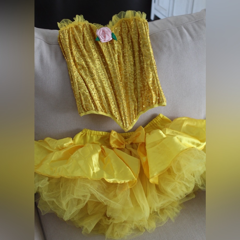 Leg Avenue Two Piece Sexy Princess Belle Halloween Costume
